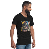 Music Fills Her Soul Unisex Short Sleeve V-Neck T-Shirt - Beyond T-shirts